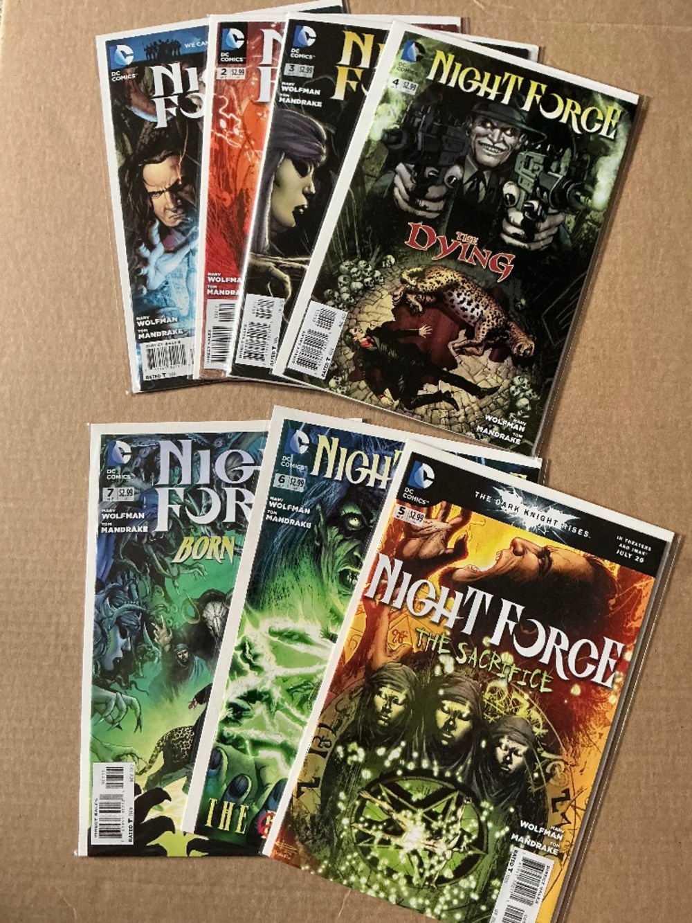 Night Force Vol. 3 #1-7 Complete Set DC Comics 2012 Marv Wolfman
